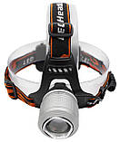 Налобний ліхтарик X-Balog BL-2199 T6 акумуляторний 2x18650 Grey (7_00778), фото 2