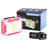 Налобний ліхтарик 1302 COB 3xAAA Red (7_00780), фото 2