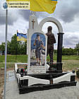 Мармуровий пам'ятник зі статуєю військового № 1615, фото 4