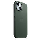 Чохол накладка Leather Case with MagSafe для Apple iPhone 15 Plus Evergreen (Зелений), фото 3