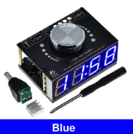 Підсилювач 2х50 Вт, Bluetooth 5,0, aux, usb керування з телефона XY-W50L, з годинником, Wi Fi