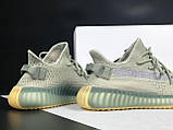 Чоловічі кросівки Yeezy Boost 350 сіточка літні молодіжні оливкові, фото 4