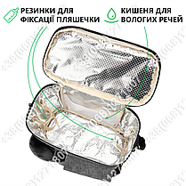 Сумка для коляски універсальна, органайзер для мами на коляску BabyBag S-1 Сіра, фото 5