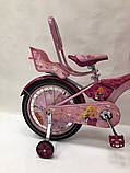 Дитячий двоколісний велосипед із сидінням для ляльки Racer-girl 16 дюймів, фото 2