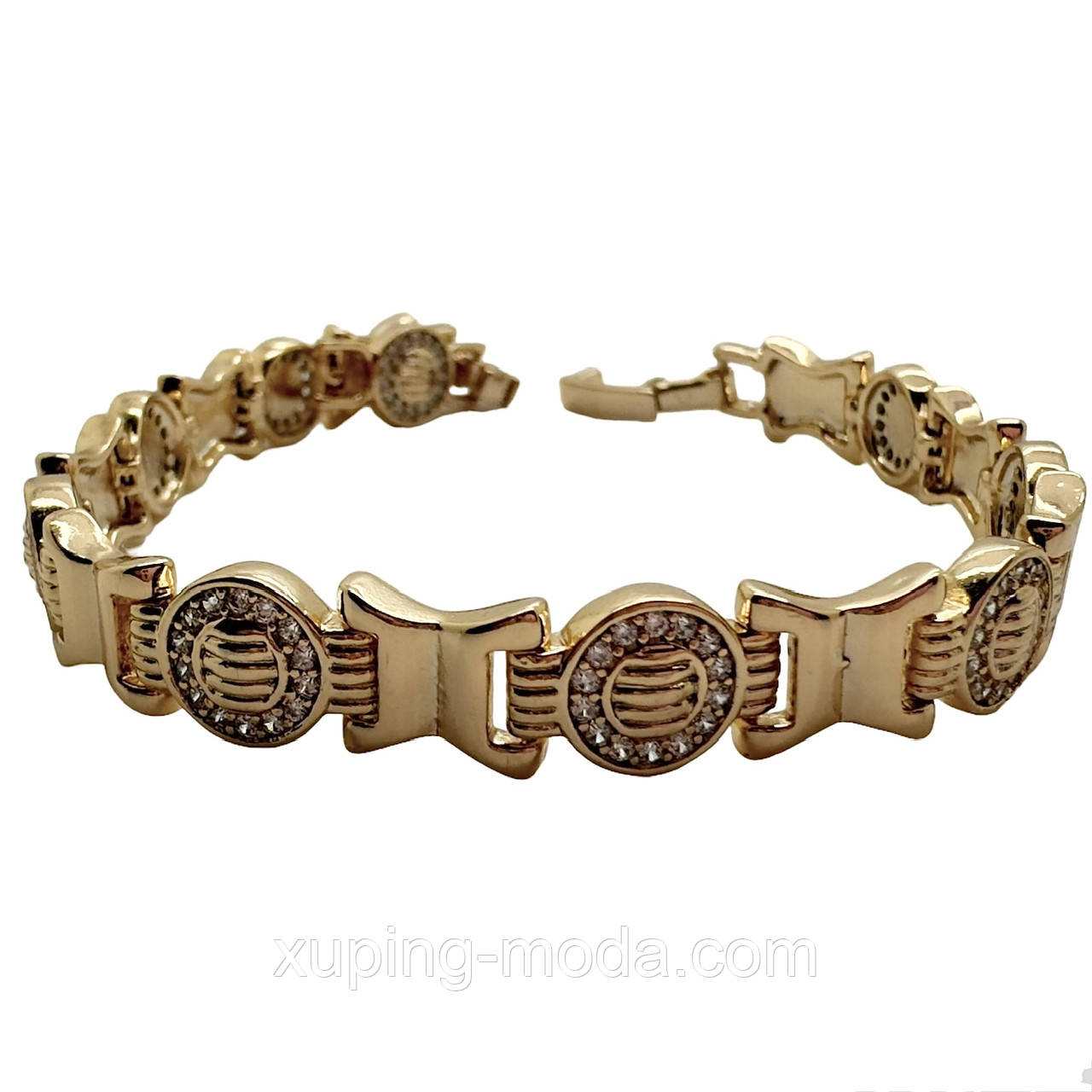 19,5 см х 8 мм. Браслет xuping. 18 к, фото 1