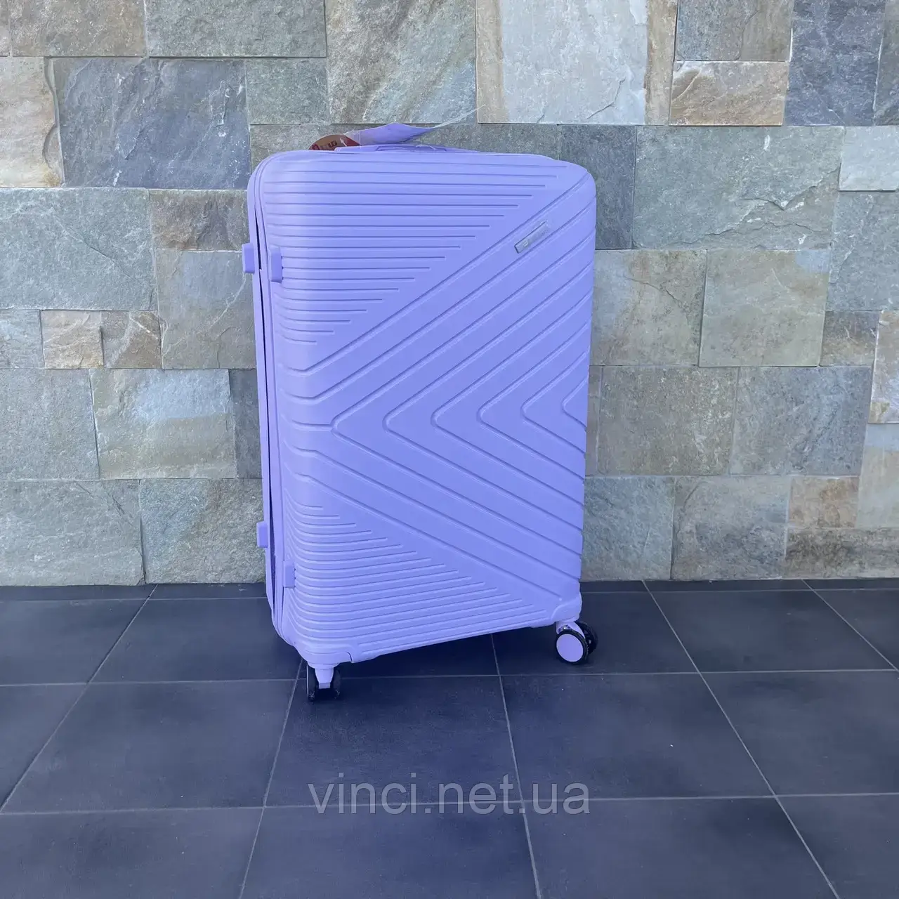 Валіза дорожня з поліпропілену L велика Bloom PP-SC-017 ФІОЛЕТОВА, фото 1