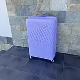 Валіза дорожня з поліпропілену L велика Bloom PP-SC-017 ФІОЛЕТОВА, фото 3