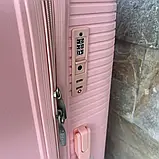 Валіза дорожня з поліпропілену L велика Bloom PP-SC-007 ПЕРСИКОВА, фото 5