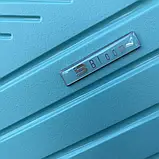 Валіза дорожня з поліпропілену L велика Bloom PP-SC-031 МЯТНА, фото 6