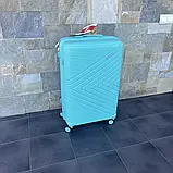 Валіза дорожня з поліпропілену L велика Bloom PP-SC-031 МЯТНА, фото 2