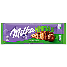Milka MMMAX Whole Hazelnuts Молочний шоколад з цілим фундуком 270г