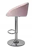 Стілець барний JS Stillo крісло барне поворотне з підніжкою для дому кафе ресторану барної стійки W_2263, фото 5