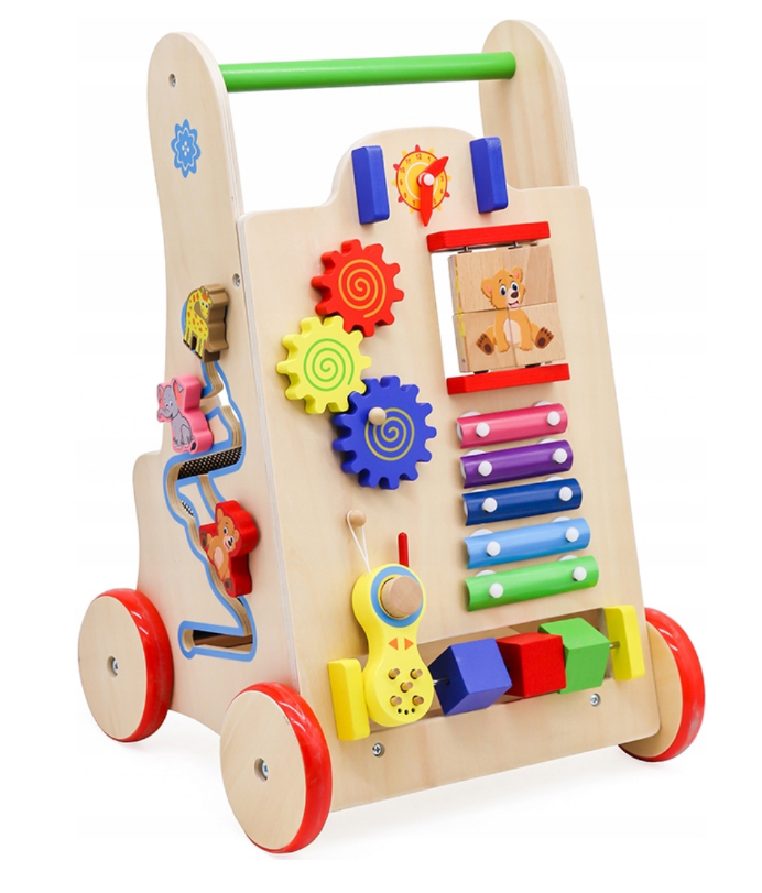 Бізикуб ігровий розвиваючий FUNFIT KIDS 3888 на колесах W_2300