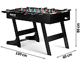 Футбол настільний Neo-Sport NS-803 121 x 61 x 80 см 180300 розкладний футбольний стіл W_2301, фото 9