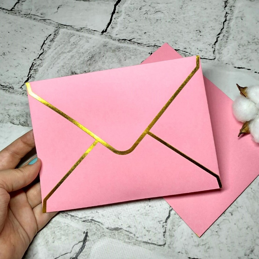 Конверт паперовий Gold Рожевий 12х16,4 см B2R-2