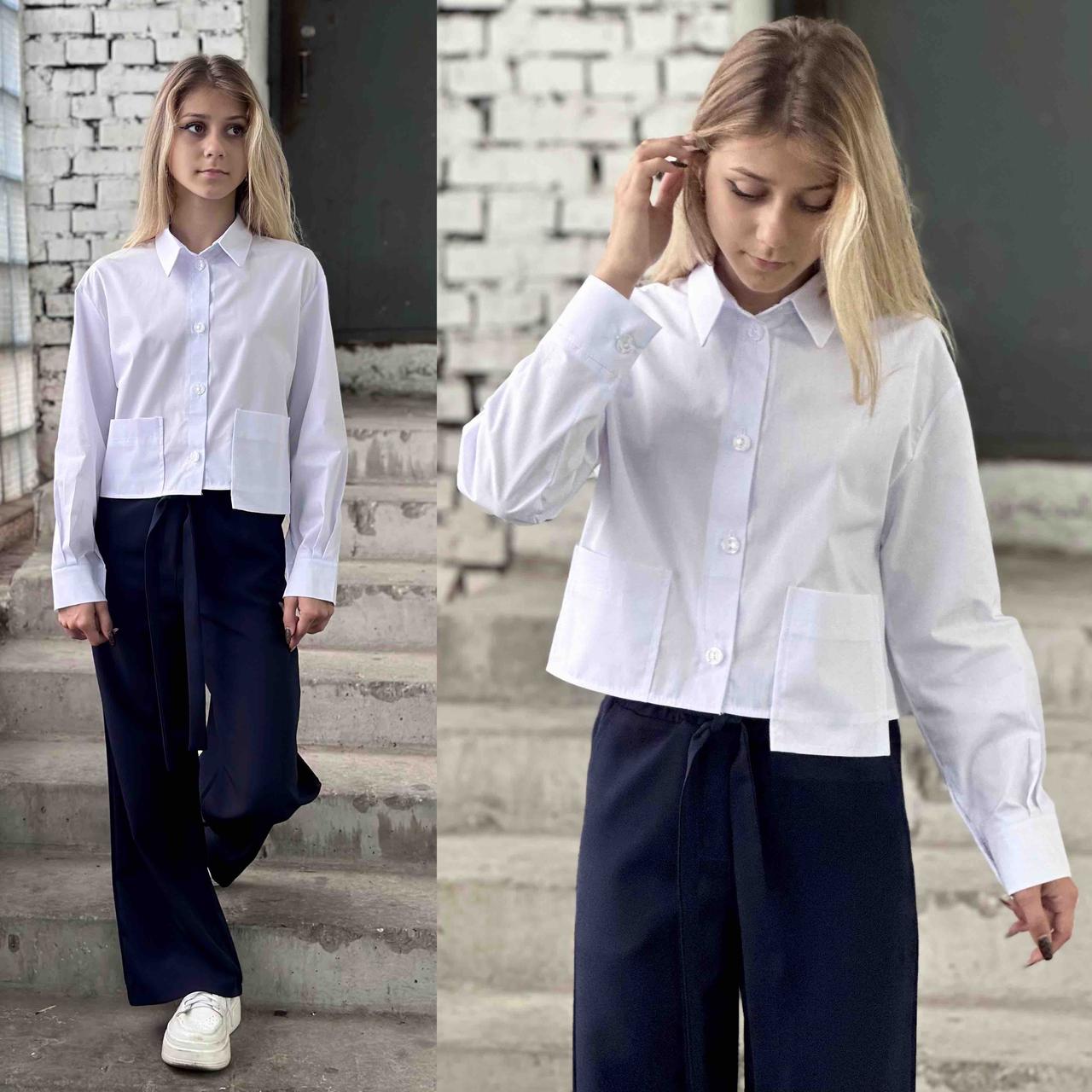 Опт Брюки-палаццо для дівчат, р. 128-158, чорні