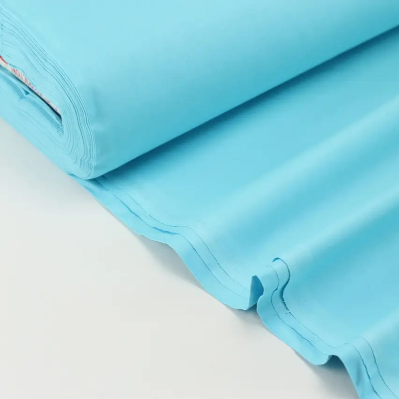 Тканина для постільної білизни з ранфорс бирюзового кольору Туреччина 240 см № WH-0074-60, фото 1