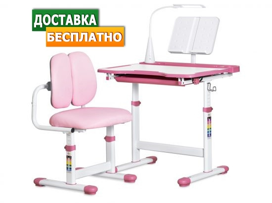 Дитячий зростаючий комплект парта і стілець трансформери | Evo-kids BD-23