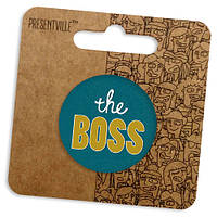 Круглий значок 38 мм The boss