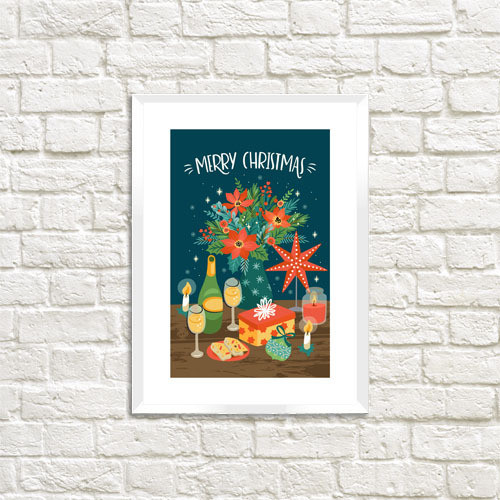Постер у рамці A3 Marry Christmas