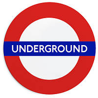 Круглий килимок для мишки Underground