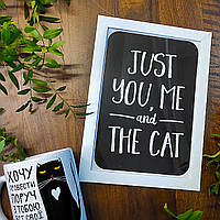 Постер у рамці A3 Just you, me and the cat
