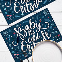 Салфетки на стол, 2шт Baby it's cold outside