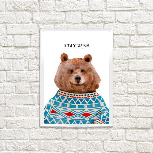 Постер у рамці A3 Stay warm