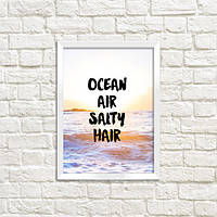 Постер у рамці A4 Ocean air salty hair