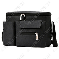 Сумка для коляски універсальна, органайзер для мами на коляску BabyBag S-2 Чорна