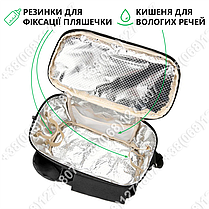 Сумка для коляски універсальна, органайзер для мами на коляску BabyBag S-2 Чорна, фото 5