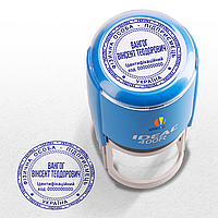 Печать ФЛП (физическое лицо-предприниматель), круглая D40 мм с оснасткой IDEAL 400R