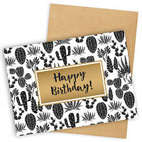 Лист з конвертом Happy birthday