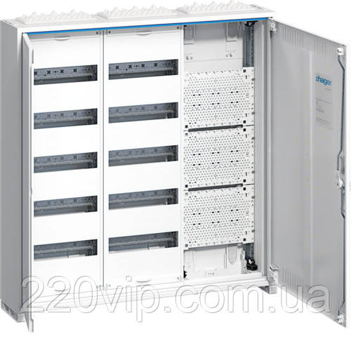 Щит з/у Univers для ММ-обладнання + 120 мод. 800x800x160 мм, HAGER UNIVERS FWB53K1, бокс Хагер настінний, шафа, фото 1