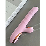 Вібратор із вакуумом і дисплеєм, Вагінально кліторальний стимулятор із підігрівом, Вібратор із відростком, Інтимні, фото 4