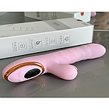 Вібратор із вакуумом і дисплеєм, Вагінально кліторальний стимулятор із підігрівом, Вібратор із відростком, Інтимні, фото 8