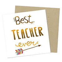 Маленька листівка Best teacher