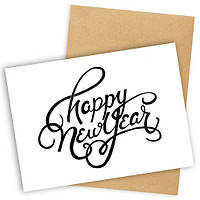 Лист з конвертом Happy New Year