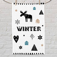 Рушник маленький з принтом Winter