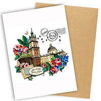 Лист з конвертом Greetings from Lviv