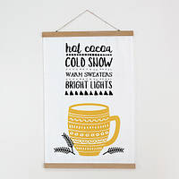 Тканинний постер Hot cocoa