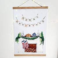 Тканинний постер Merry Christmas