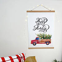 Тканинний постер Happy holidas