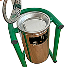 Урна попільниця з нержавіючої сталі на підставці на 42л вулична, фото 2