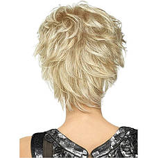 Перука коротка пепельний блонд Ombre Bob, термоволокно VC HJ AА10, фото 3