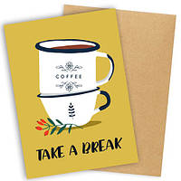 Лист з конвертом Take a break