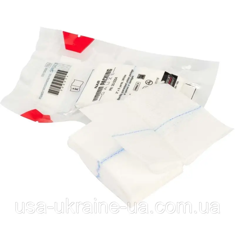 Бинт для тампонади NAR Wound Packing Gauze з ренгеноскопічною ниткою, фото 1