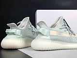 Чоловічі кросівки Yeezy Boost 350 сіточка стильні молодіжні м'ятні, фото 4