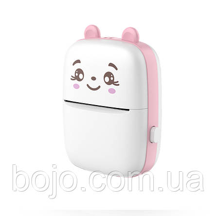 Портативний термопринтер BT Portable Mini Printer, Рожевий (SD), фото 3