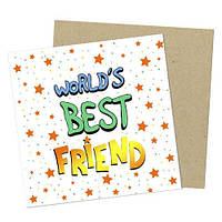 Маленька листівка Worlds best friend